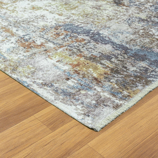 Modern 1821 Abstract Washable Non-Slip Area Rug