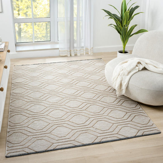 Moroccan Trellis 1927 Washable Non-Slip Area Rug
