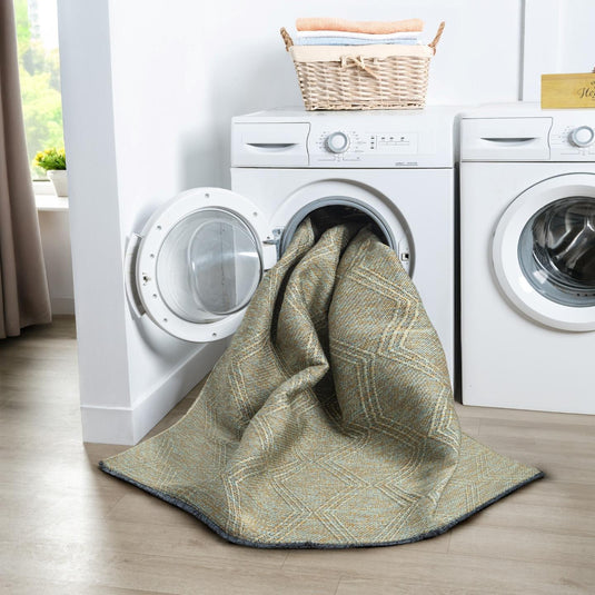 Modern Farmhouse 1942 Diamond Pattern Washable Area Rug