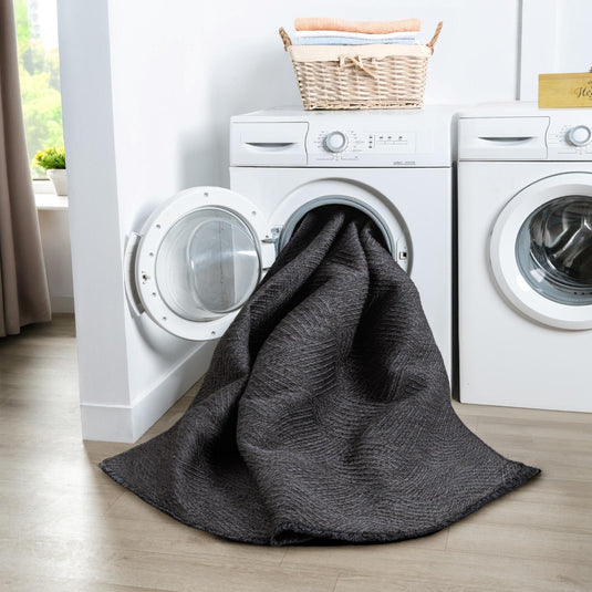 Modern Checkered 1956 Non-Slip Washable Area Rug