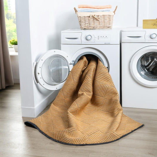 Modern Checkered 1956 Non-Slip Washable Area Rug