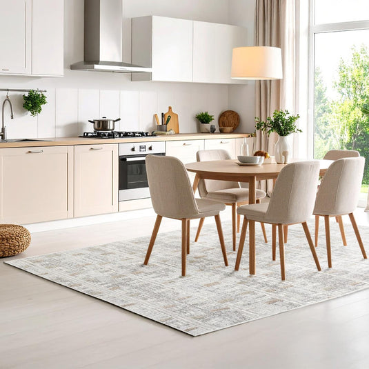 Modern Abstract Shapes 1515 Area Rug