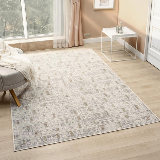 Modern Abstract Shapes 1515 Area Rug