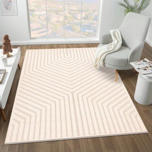 Modern 1633 Geometric Lines Area Rug
