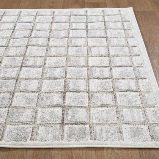 Modern Geometric Grid 6835 Area Rug