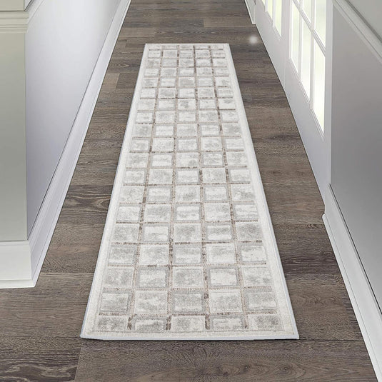 Modern Geometric Grid 6835 Area Rug