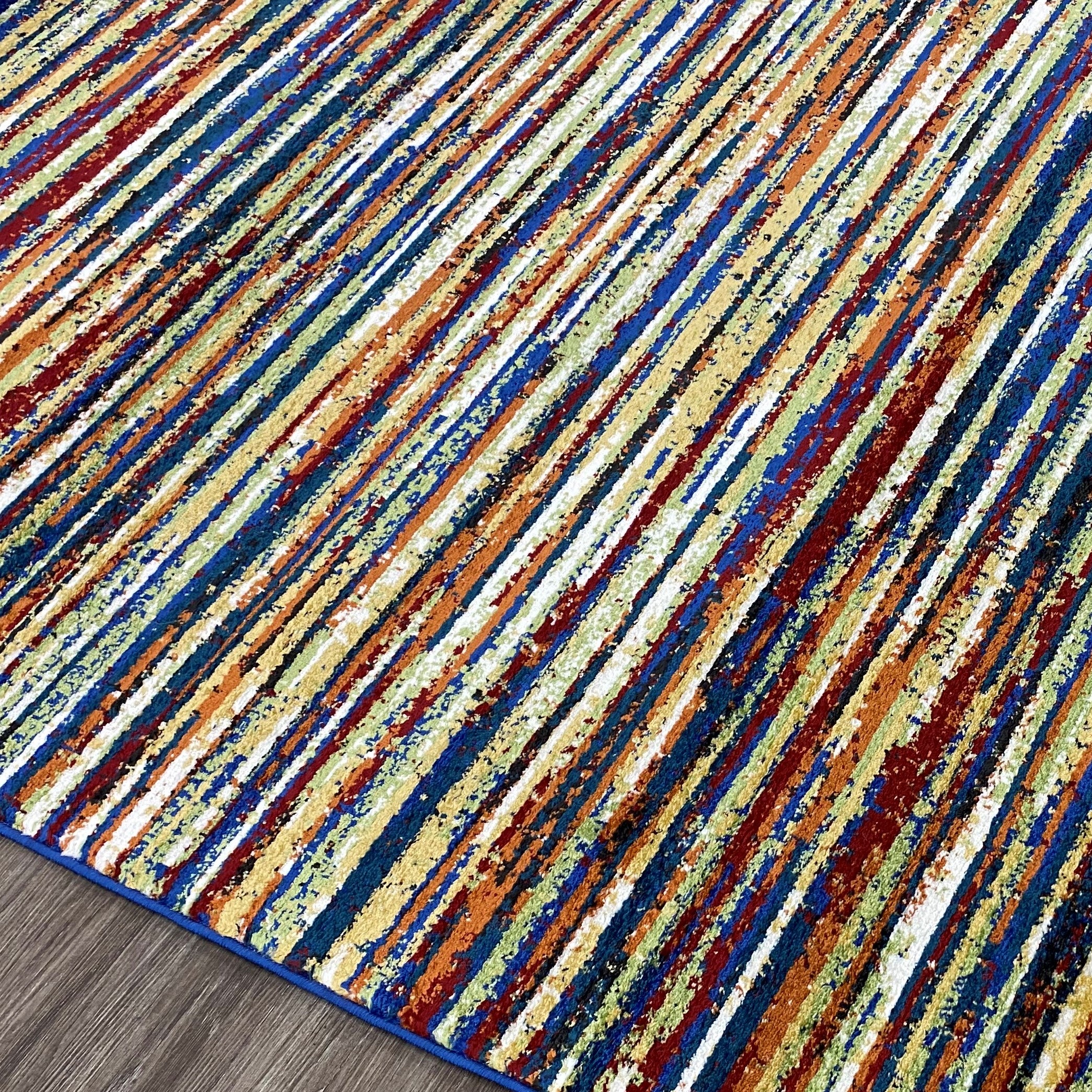 Modern Multicolour Rug Modern Striped Multicolor Area Rug | Luxe Weavers | Modern Area Rug