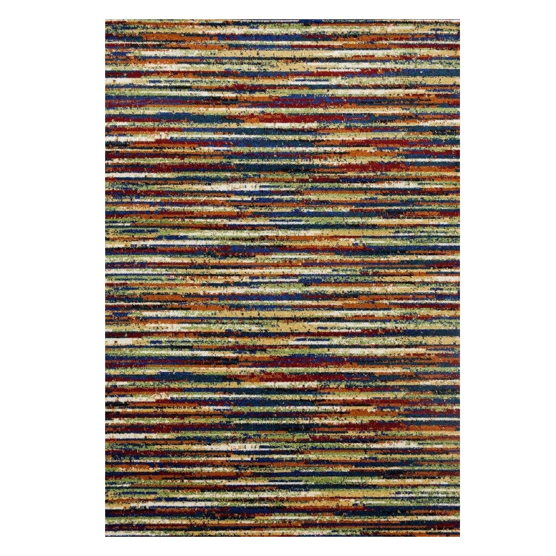 Rectangle Multicolor Line Rug Modern Striped Multicolor Area Rug | Luxe Weavers | Modern Area Rug