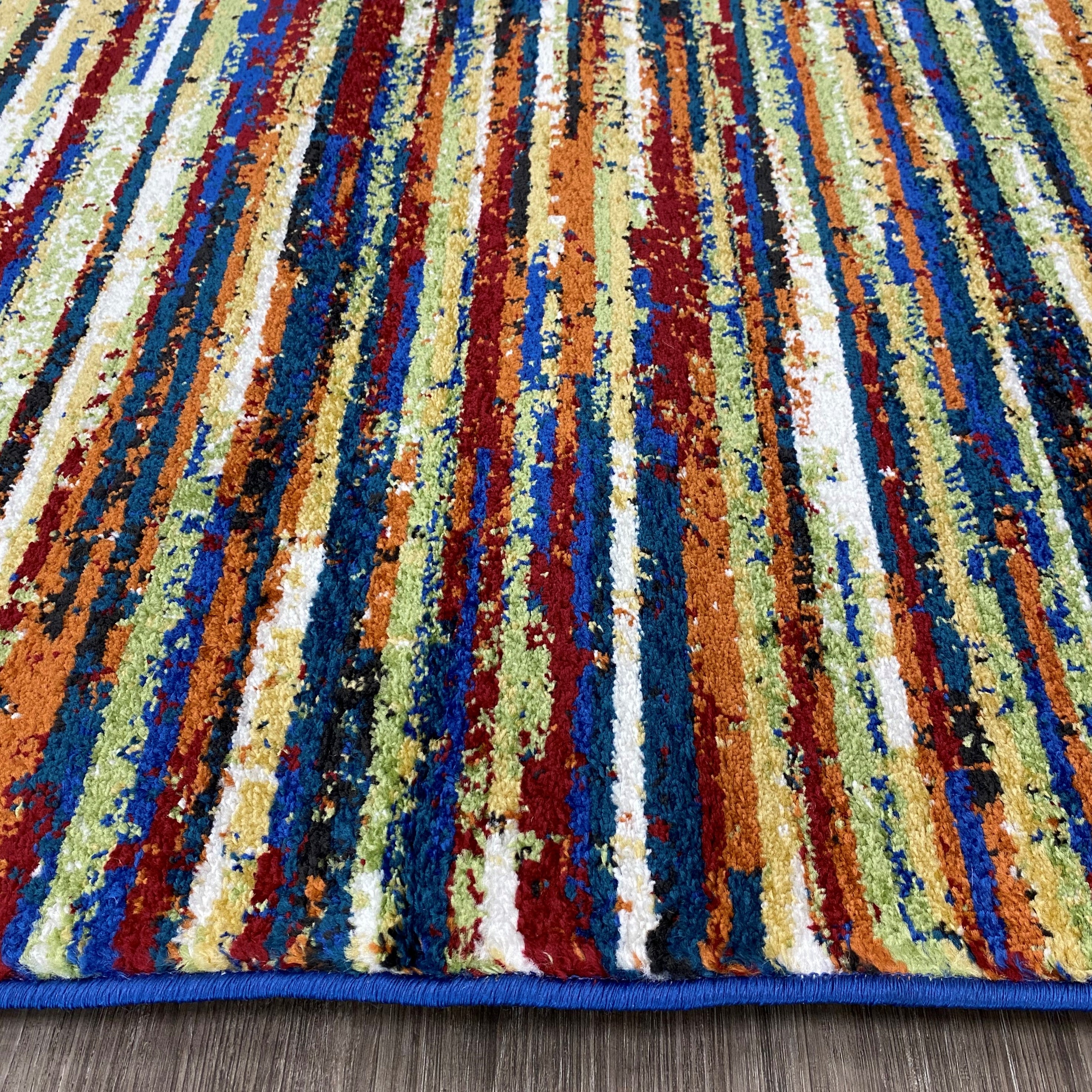 Modern Multicolour Rug Modern Striped Multicolor Area Rug | Luxe Weavers | Modern Area Rug