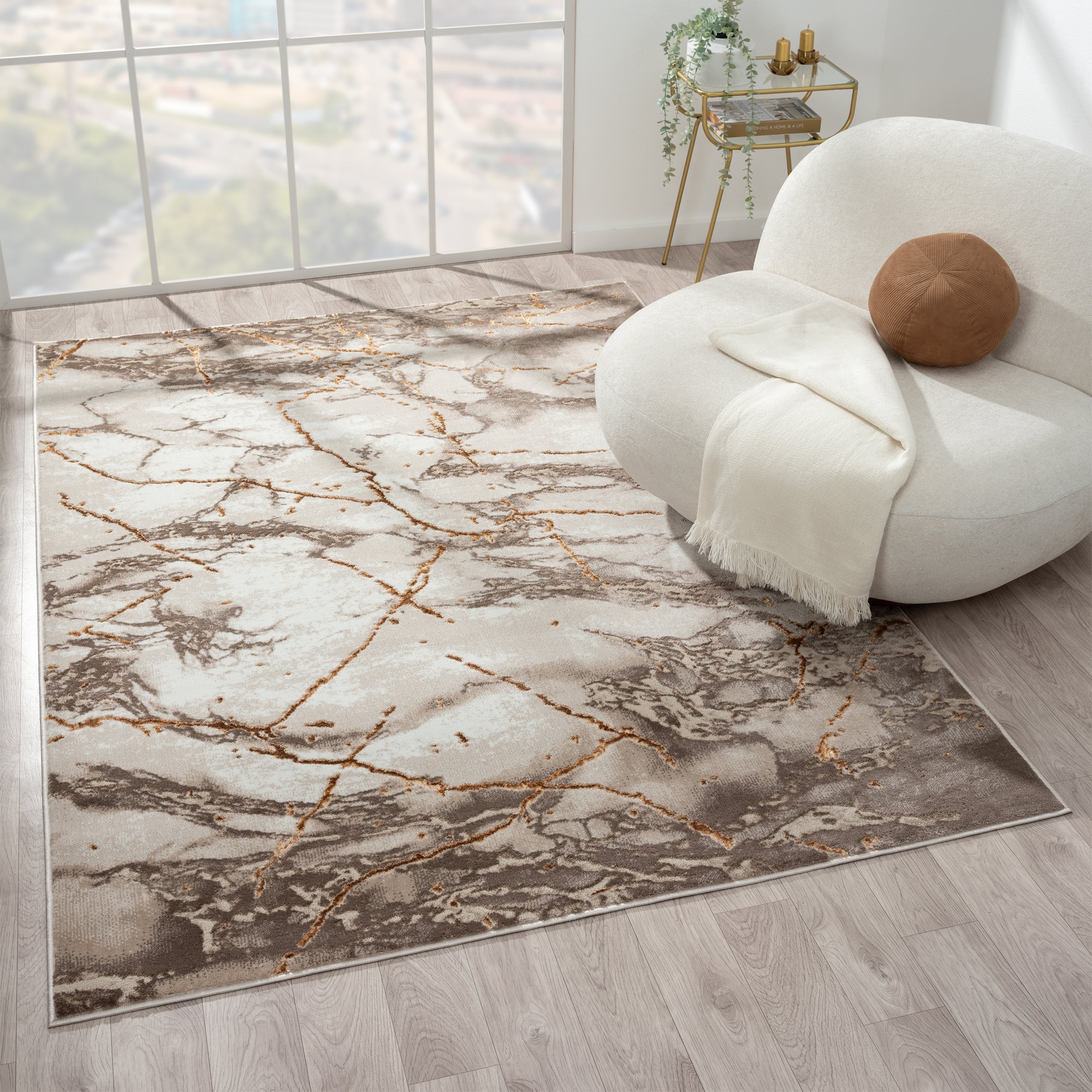 Marble Abstract Area Rug 2150 – Luxe Weavers