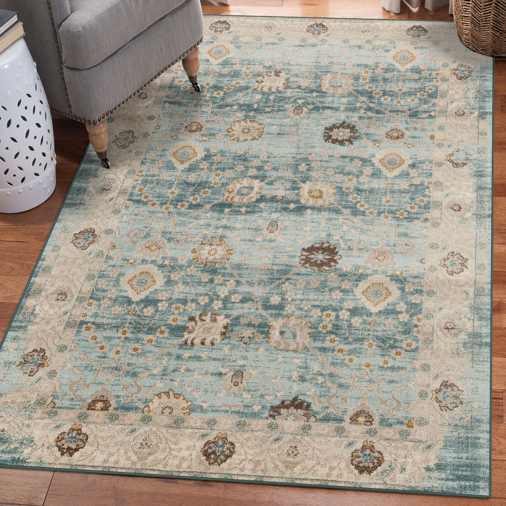 Floral Distressed 2370 Area Rug - Modern Area Rugs by Luxe Weavers®