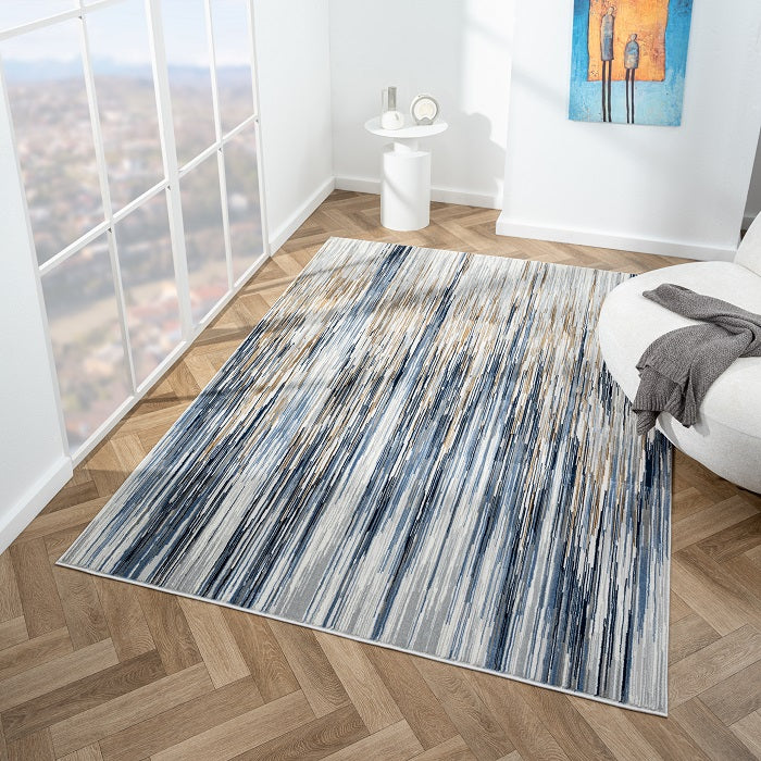 geometric-striped-blue-living-room-area-rug
