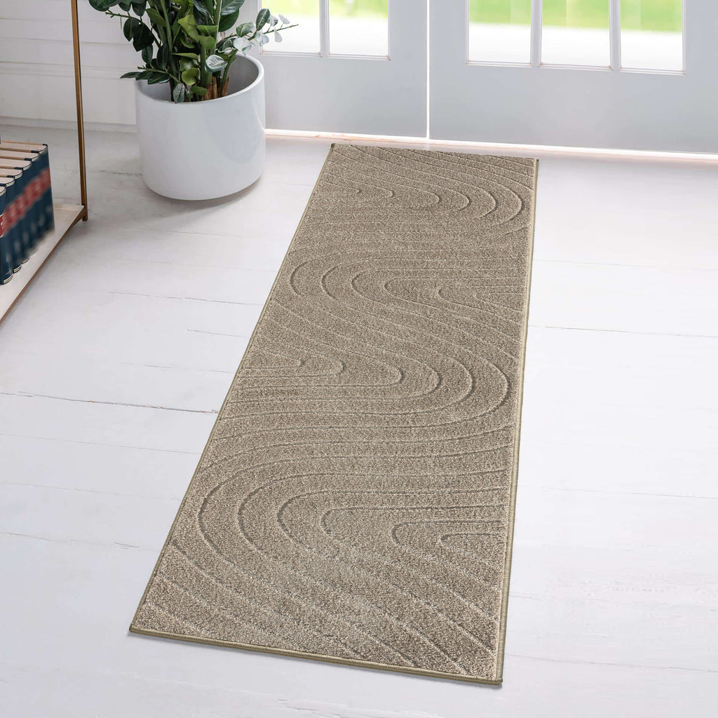 Modern Geometric Wave Area Rug | Luxe Weavers | Abstract Rugs