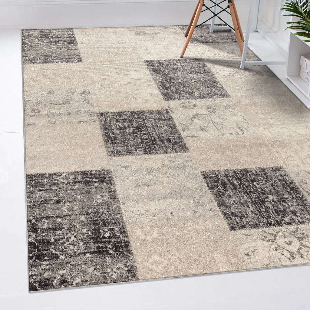 checkered-gray-area-rug
