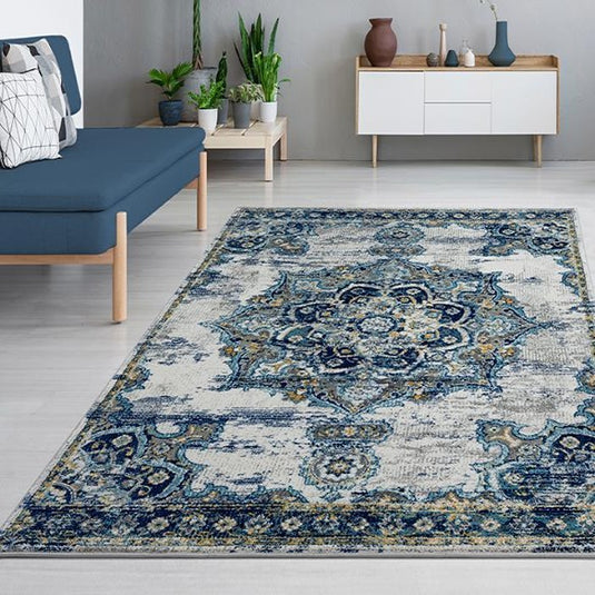 Luxe Weavers Magnolia Collection 2937 Ivory Abstract Area Rug - Luxe Weavers