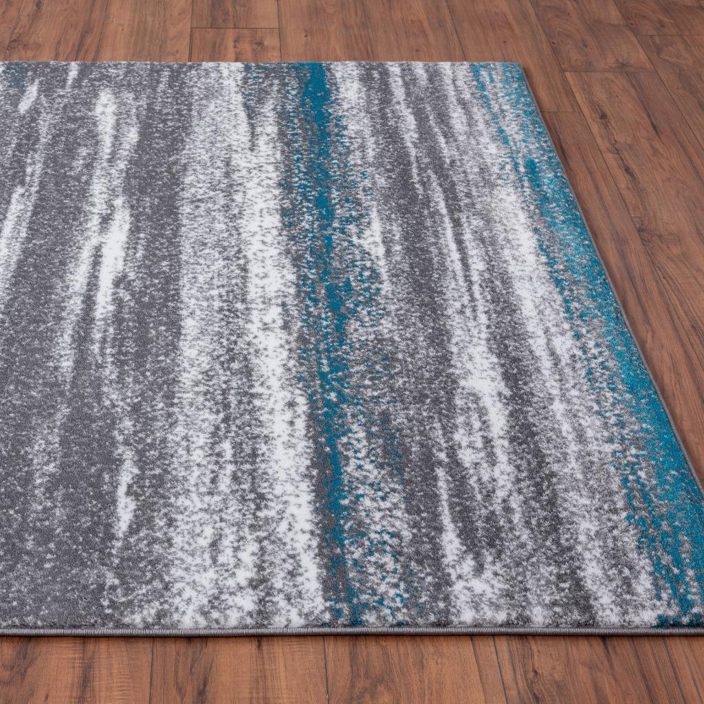 Modern-abstract-area-rug-turquoise