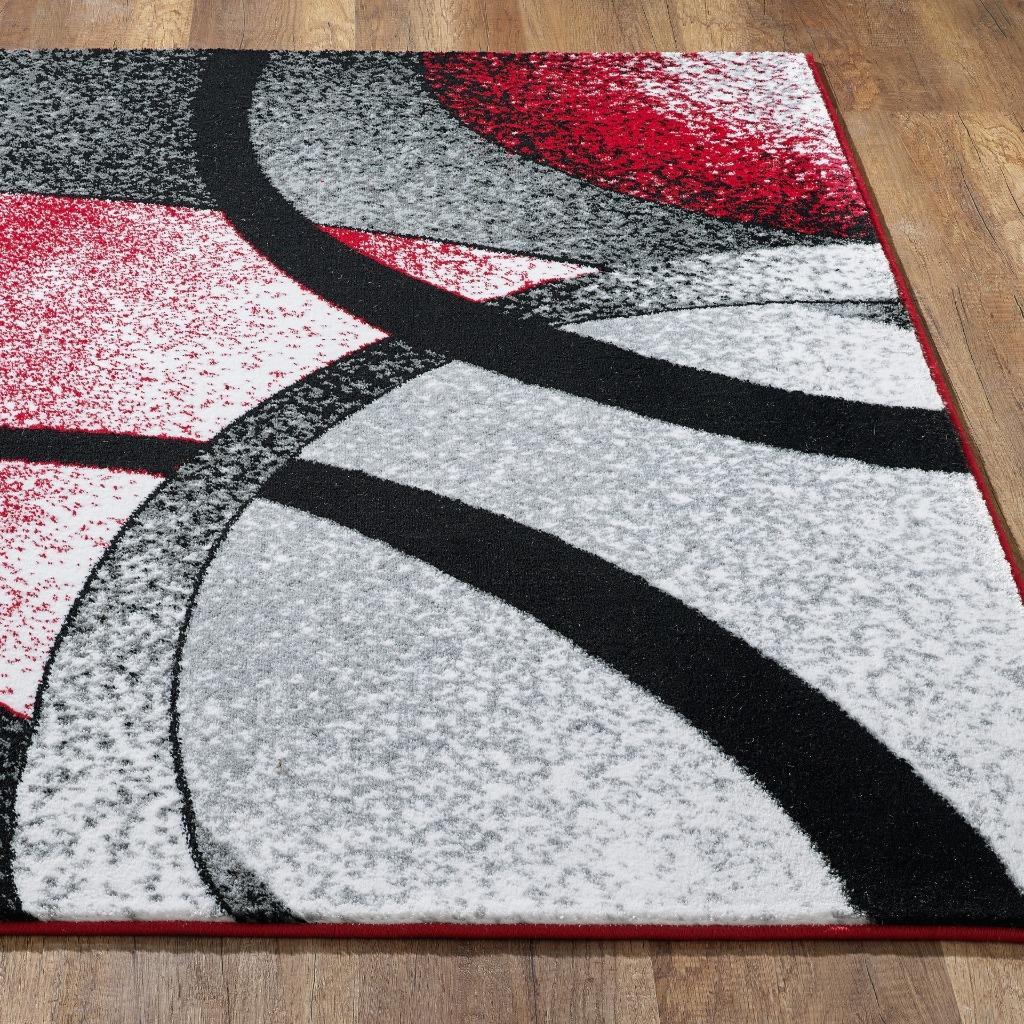 Red-geometric-rug