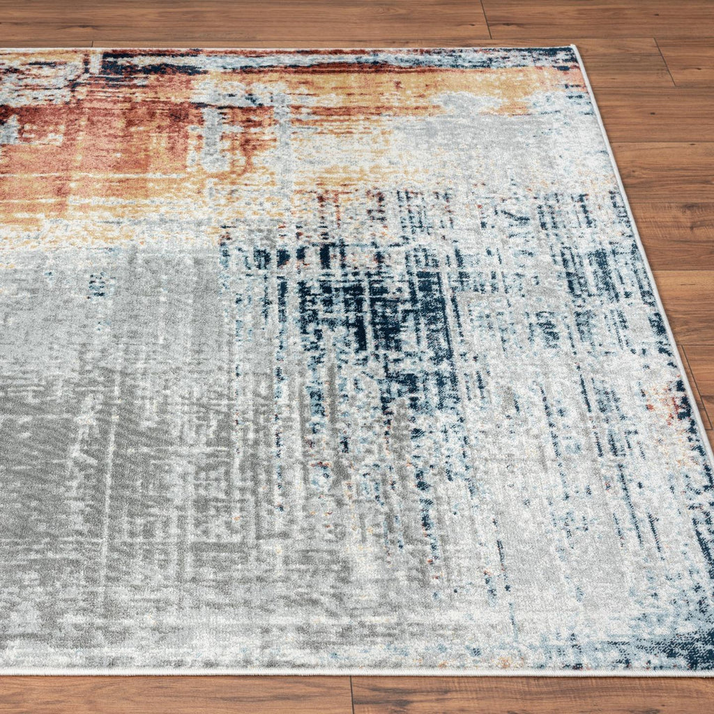 Multi-colored-modern-rug