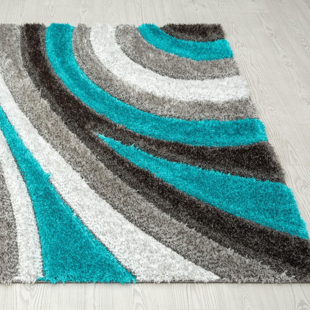 turquoise-geometric-shag-rug