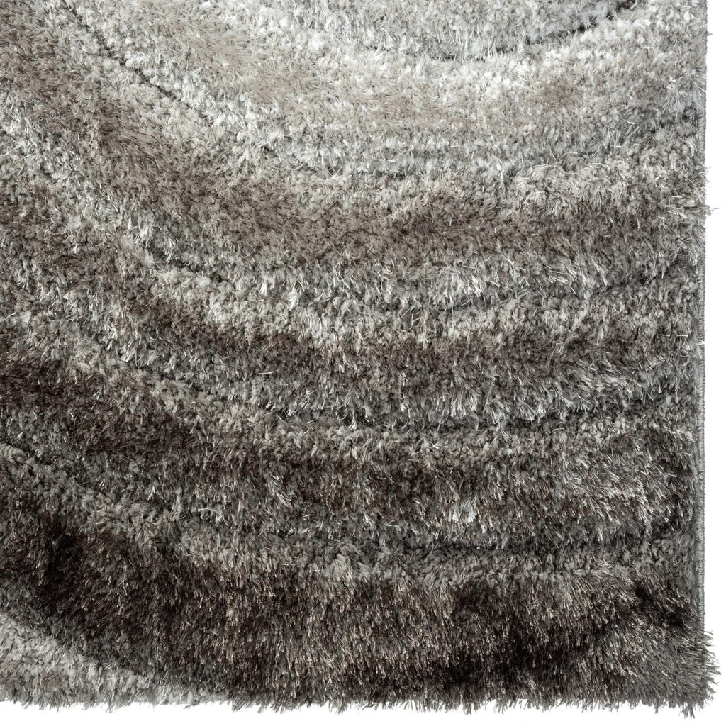 Gray-geometric-shag-rug