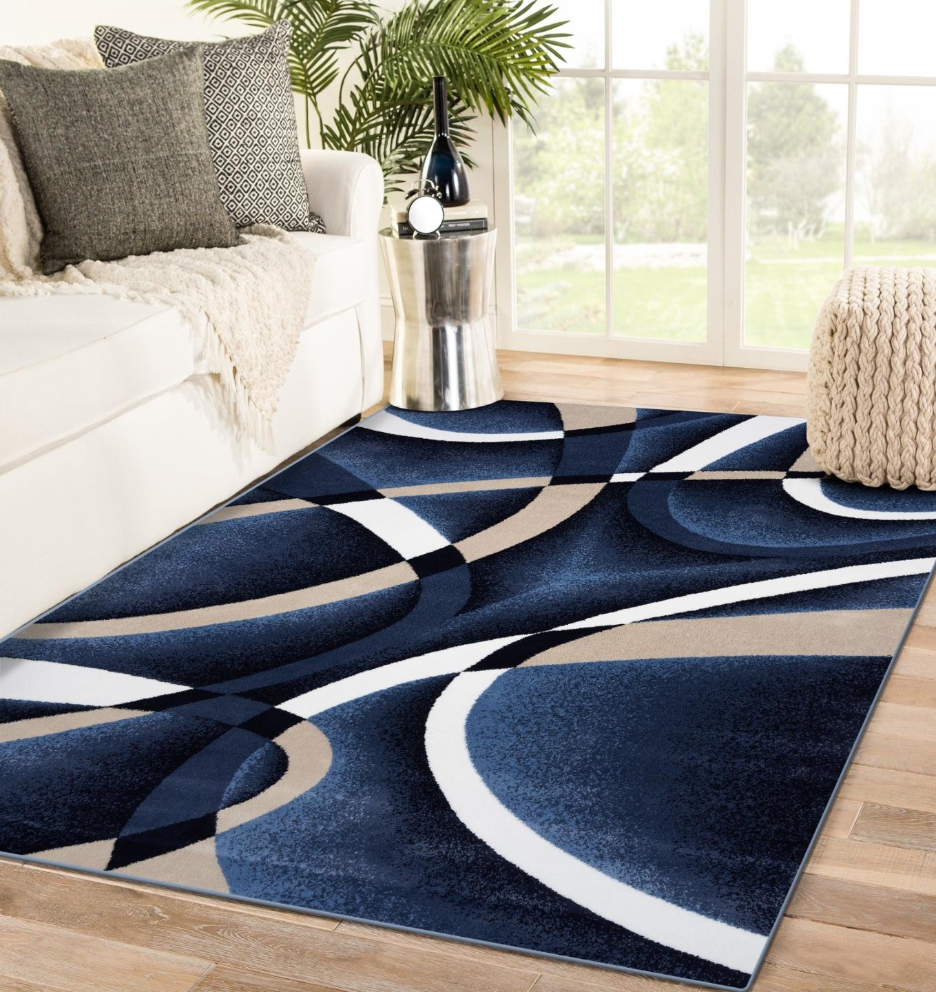 Navy blue area rug online