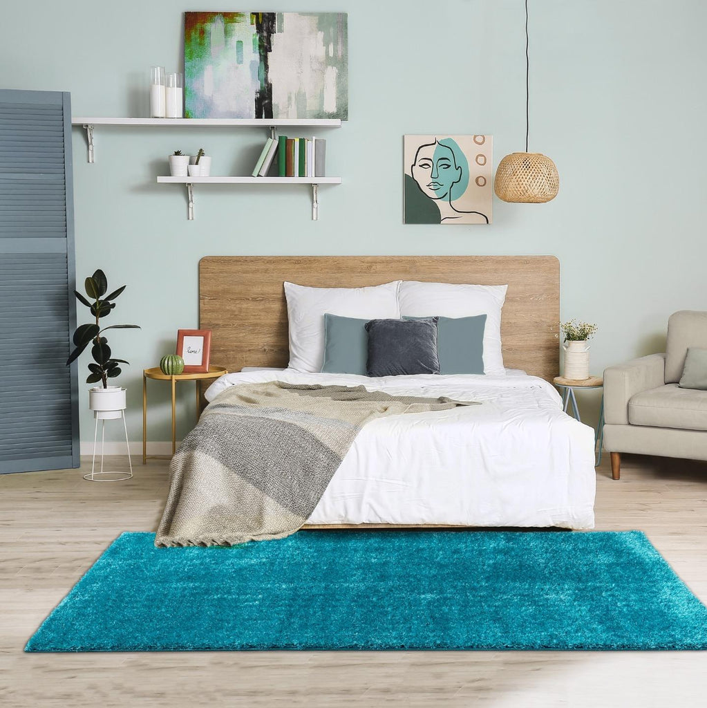 turquoise-bedroom-solid-rug