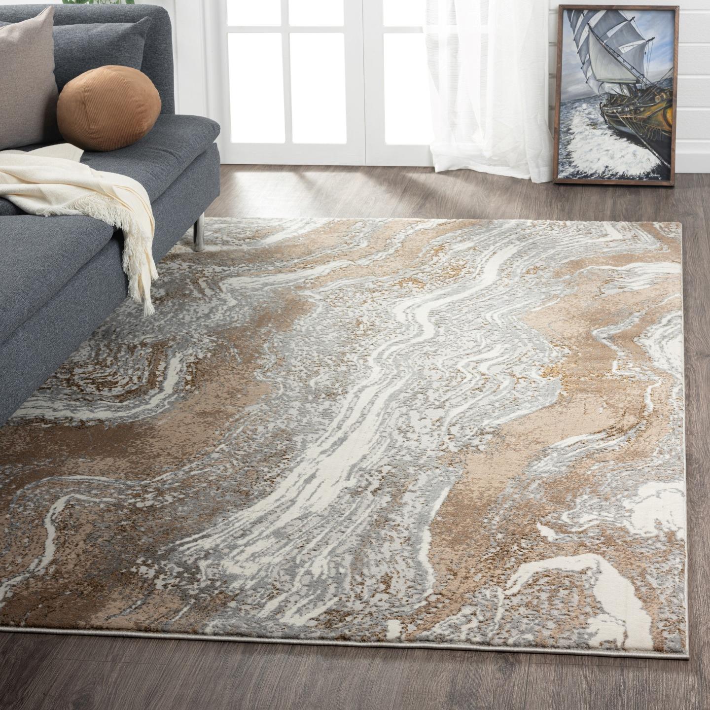 Marble Abstract Area Rug | Luxe Weavers |Modern Rugs