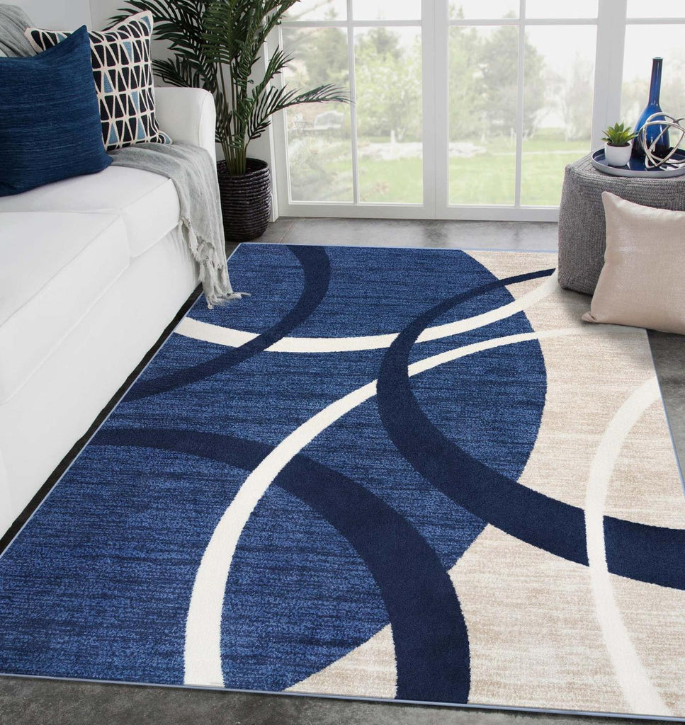 geometric-area-rug-blue-living-room