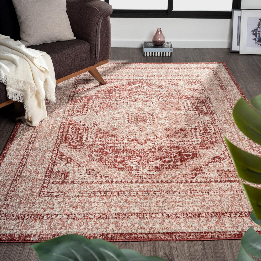 burgundy-living-room-moroccan-rug