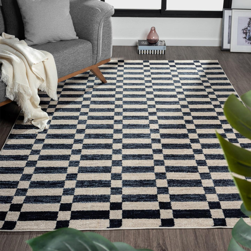 navy-living-room-geometric-rug