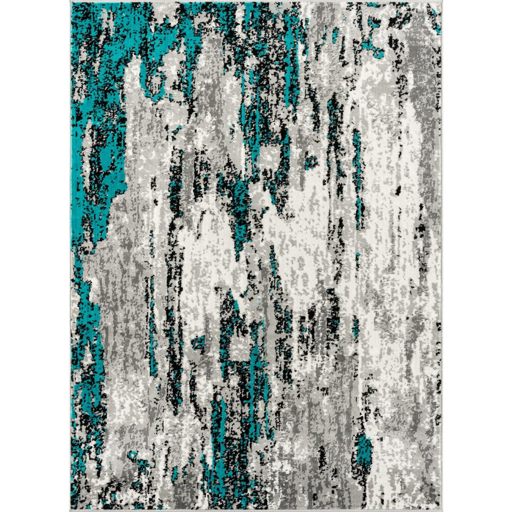 turquoise-bedroom-abstract-rug