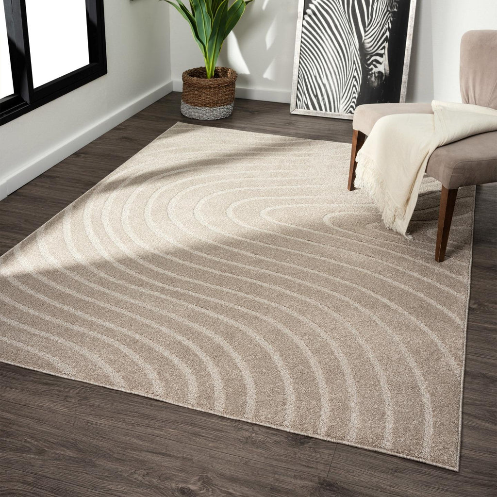 Modern Geometric Wave Area Rug | Luxe Weavers | Abstract Rugs