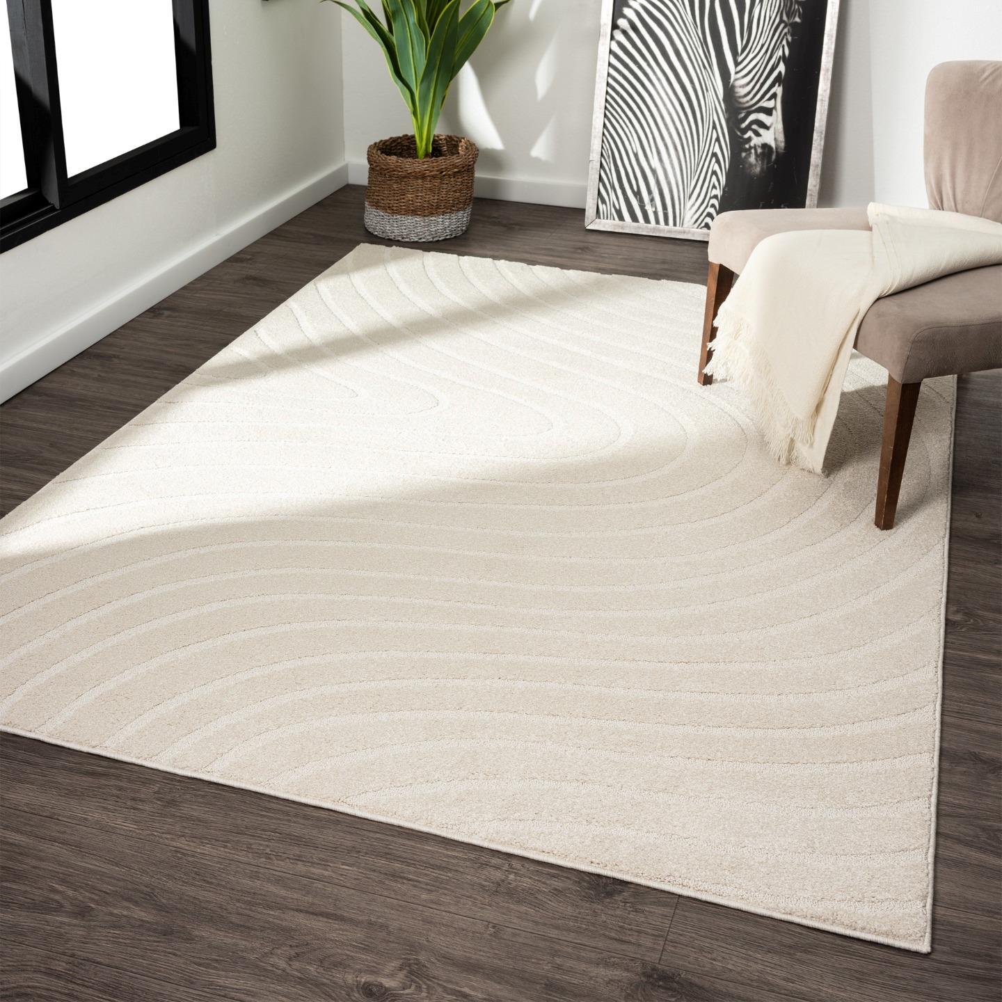 V Select Rugs Modern Geometric Wave Area Rug | Luxe Weavers | Abstract Rugs