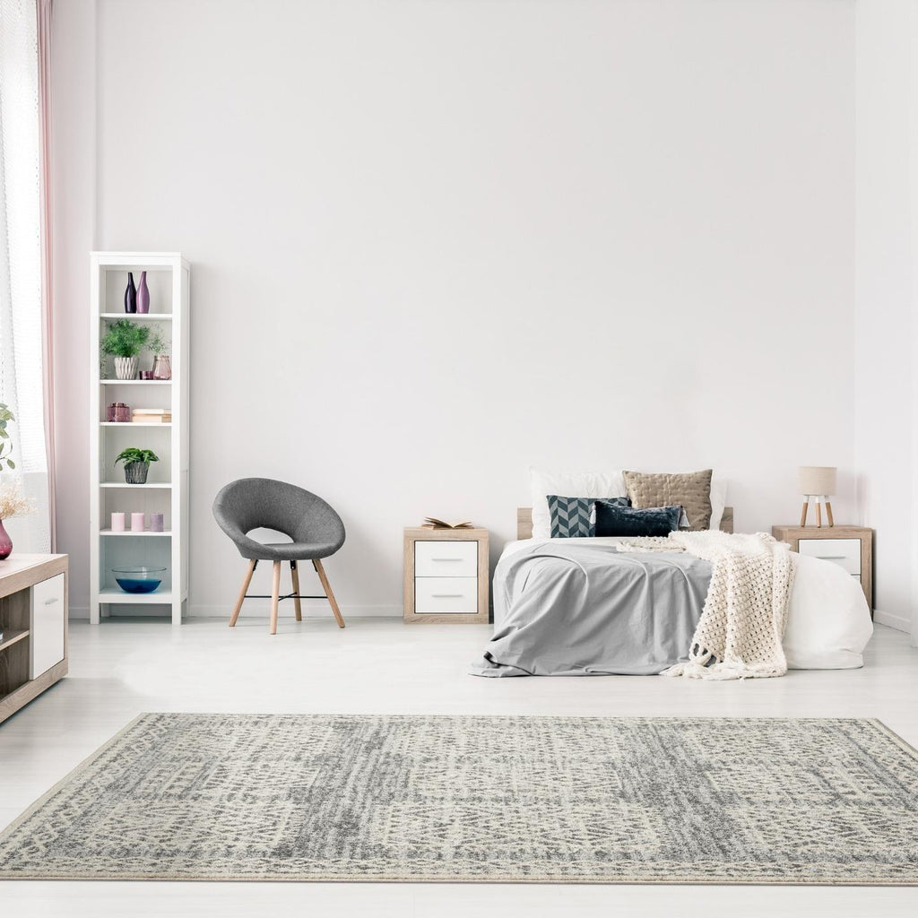 gray-bedroom-tribal-rug