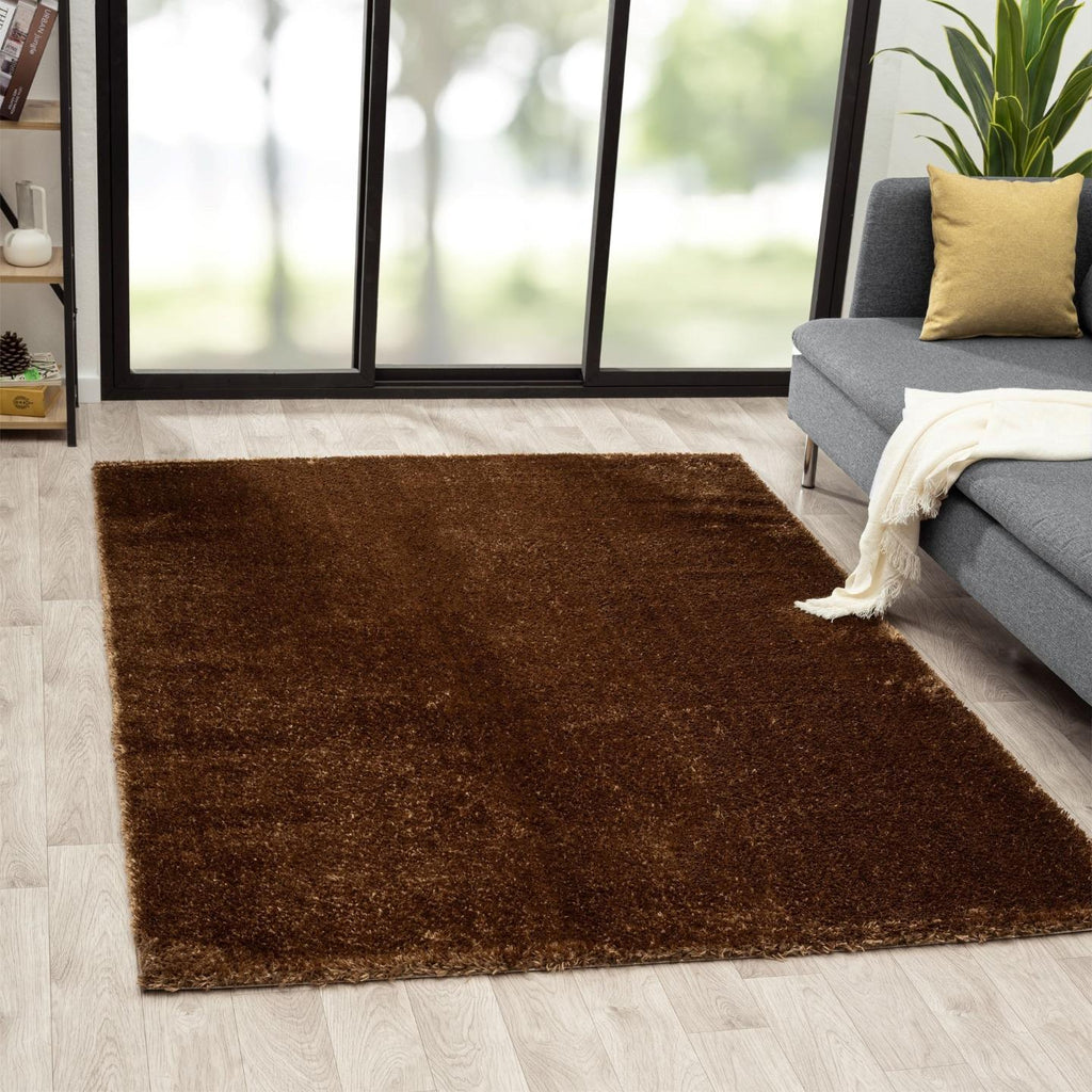 Brown-living-room-plush-rug