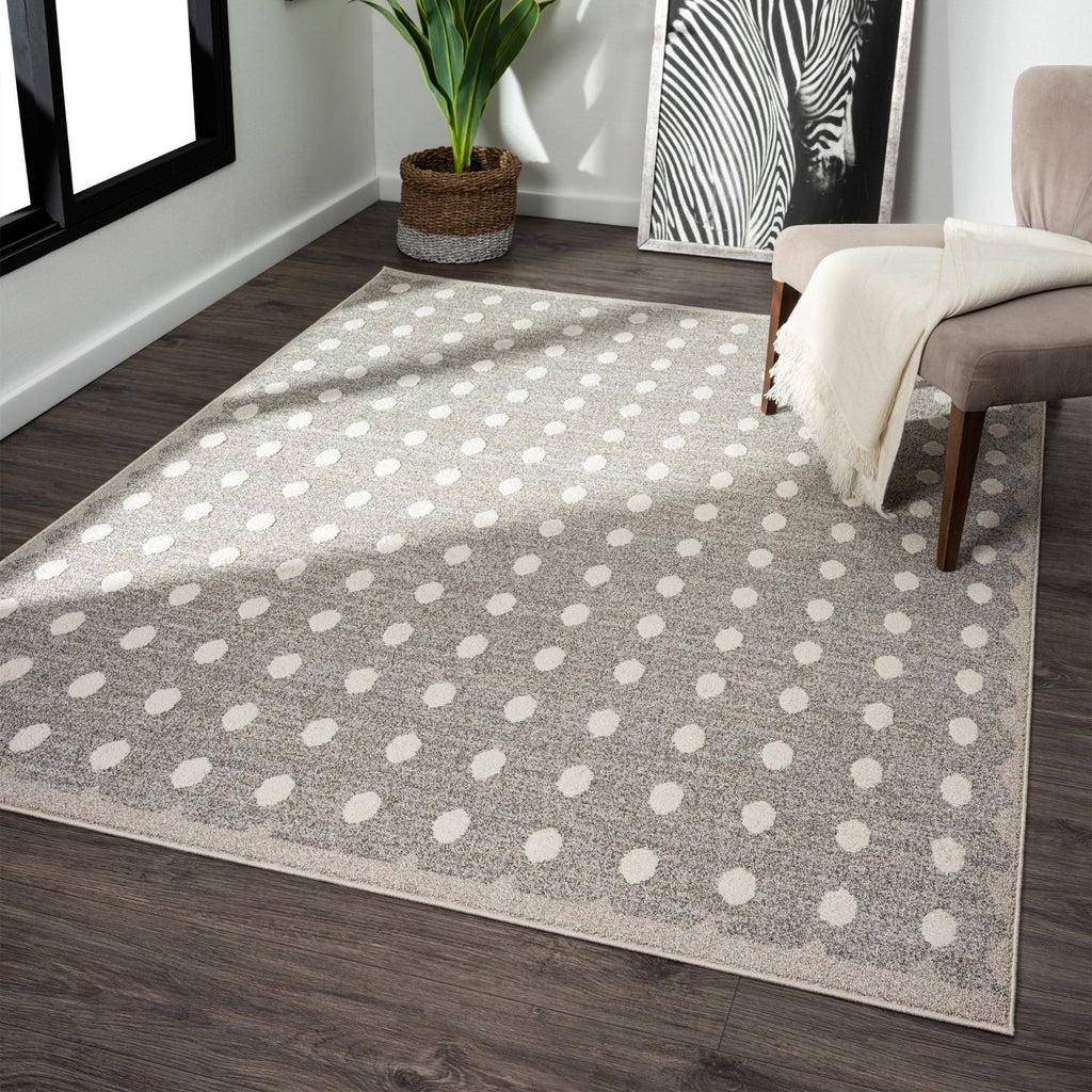 taupe-living-room-geometric-rug