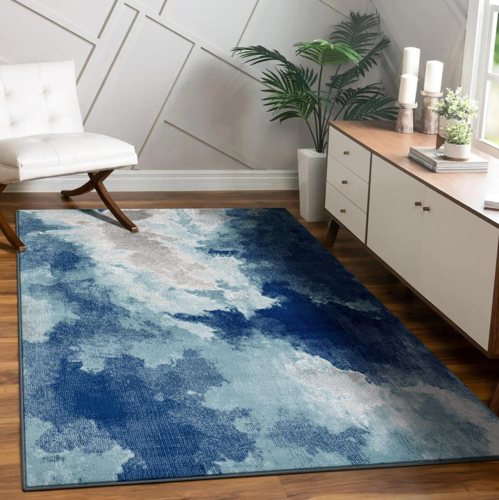 Modern Watercolor Painting Abstract Area Rug - Modern Area Rugs by Luxe Weavers®