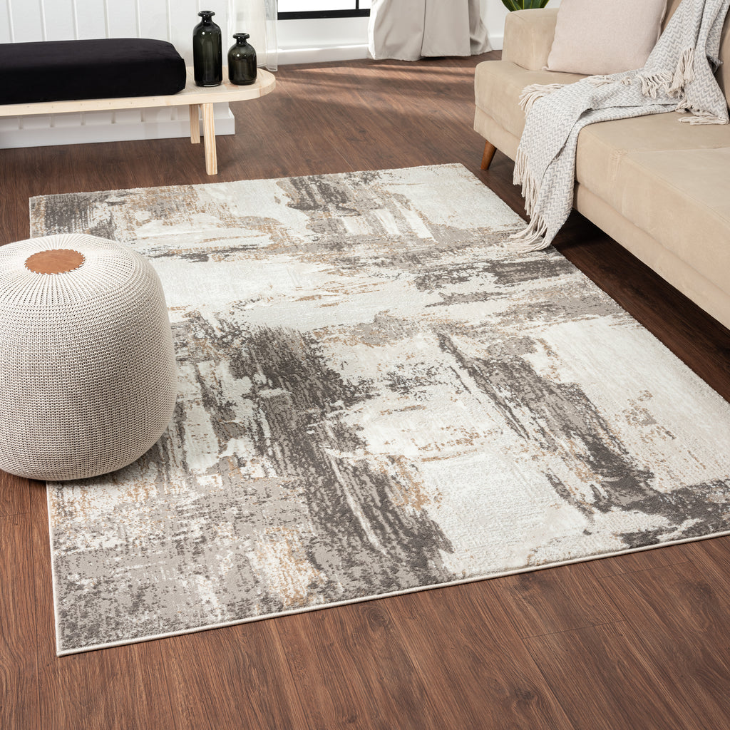 Camellia 1660 Distressed Abstract Area Rug - Modern Area Rugs by Luxe Weavers®