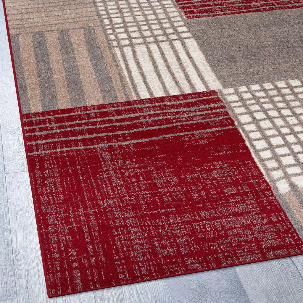 red-plaid-geometric-rug