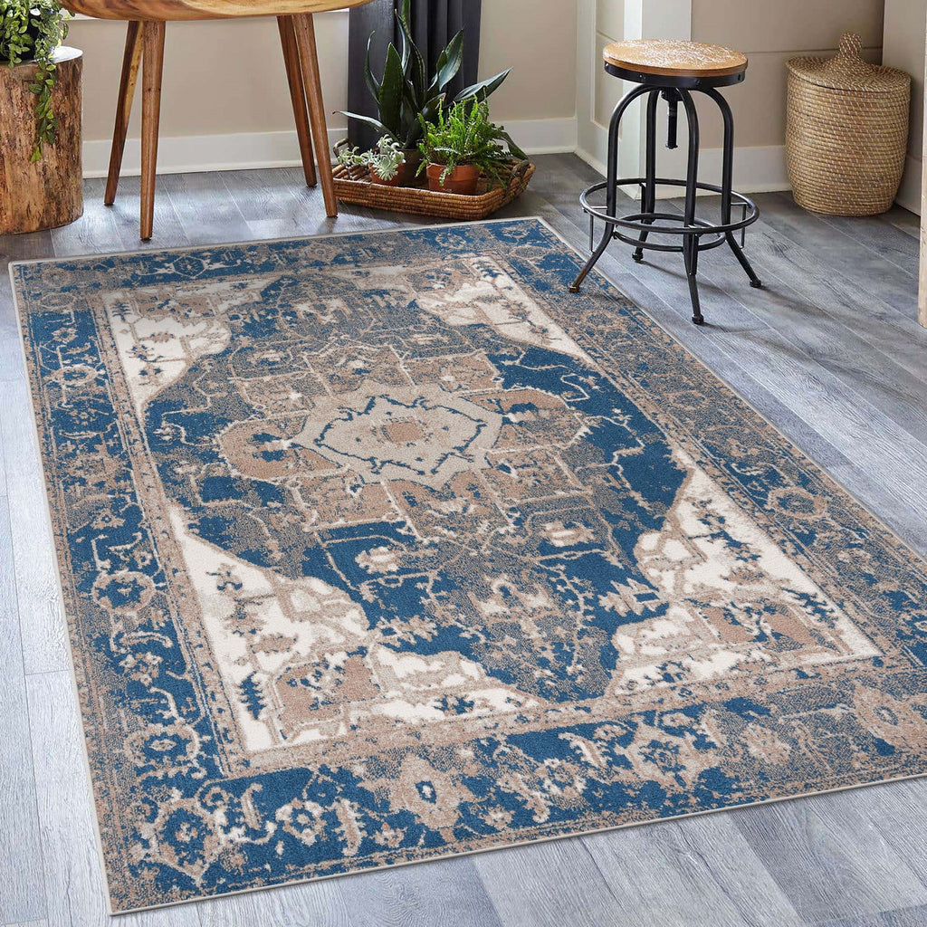 Moroccan-living-room-area-rug-blue