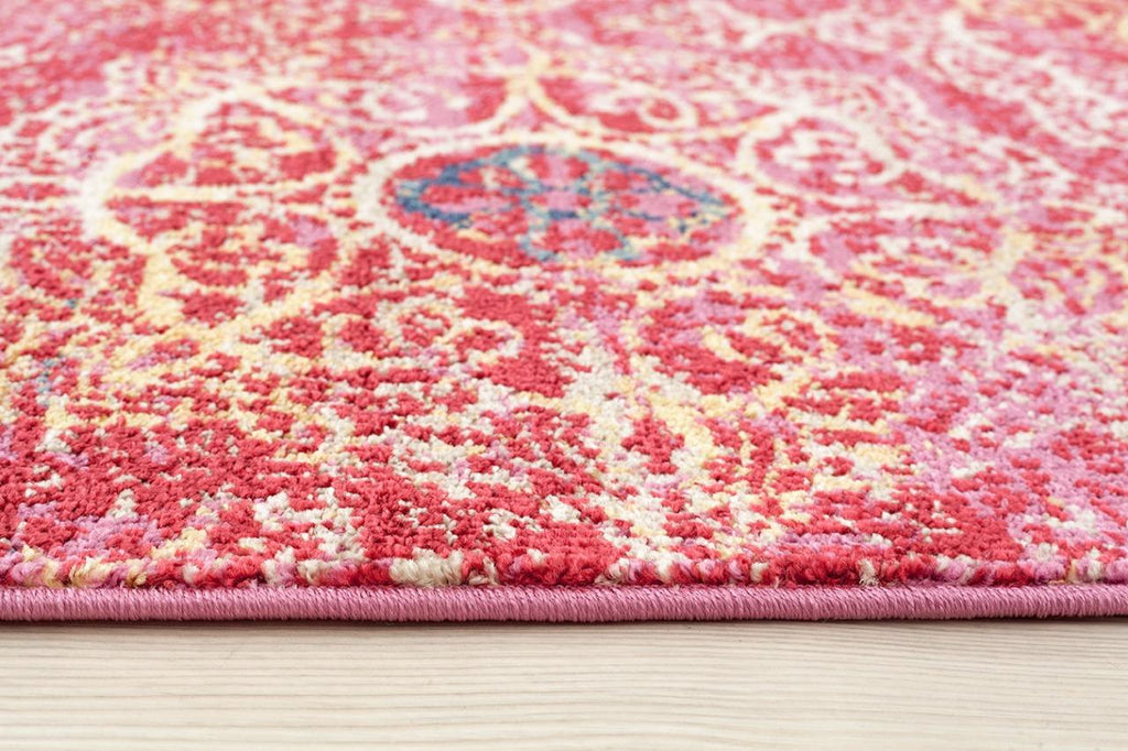 Pink-bohemian-rug