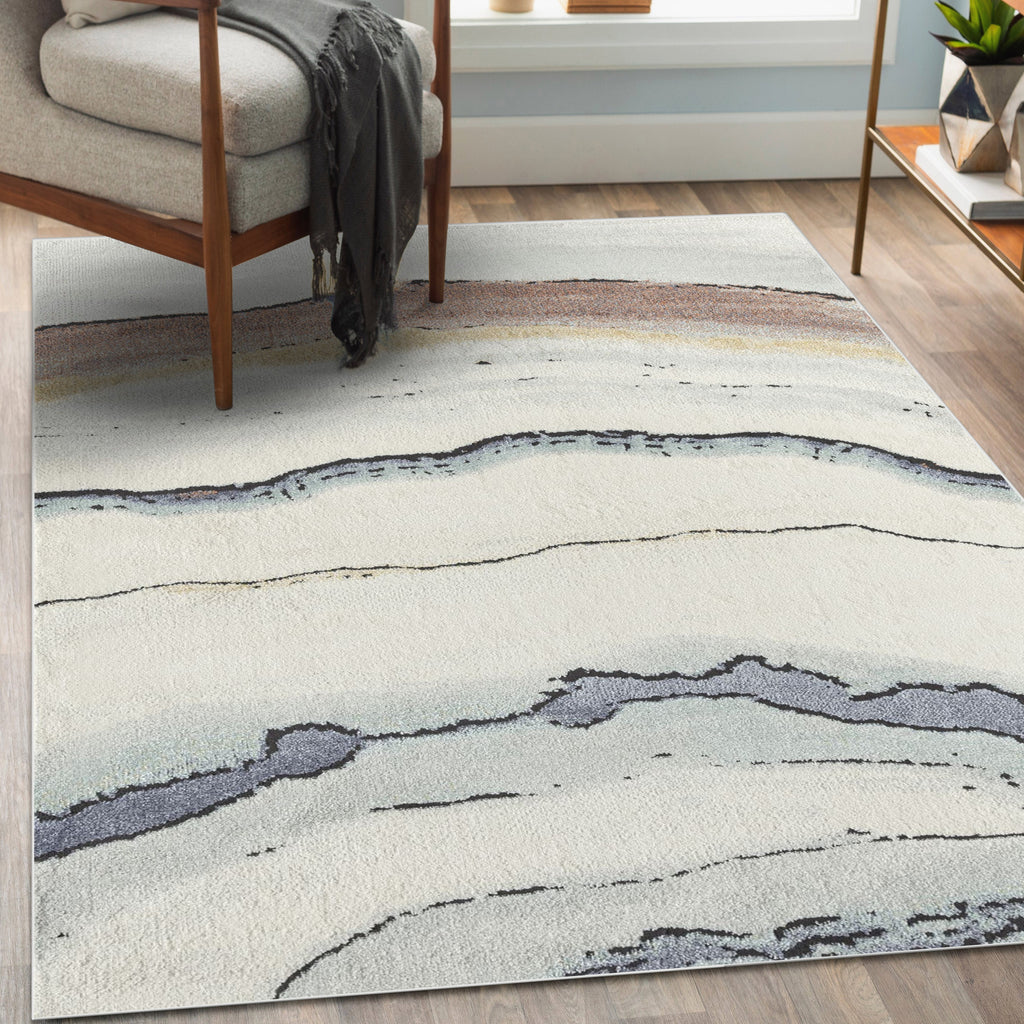 Dahlia 2701 Modern Marbled Area Rug - Modern Area Rugs by Luxe Weavers®