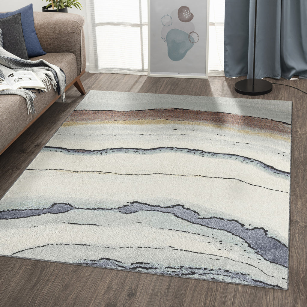 Dahlia 2701 Modern Marbled Area Rug - Modern Area Rugs by Luxe Weavers®