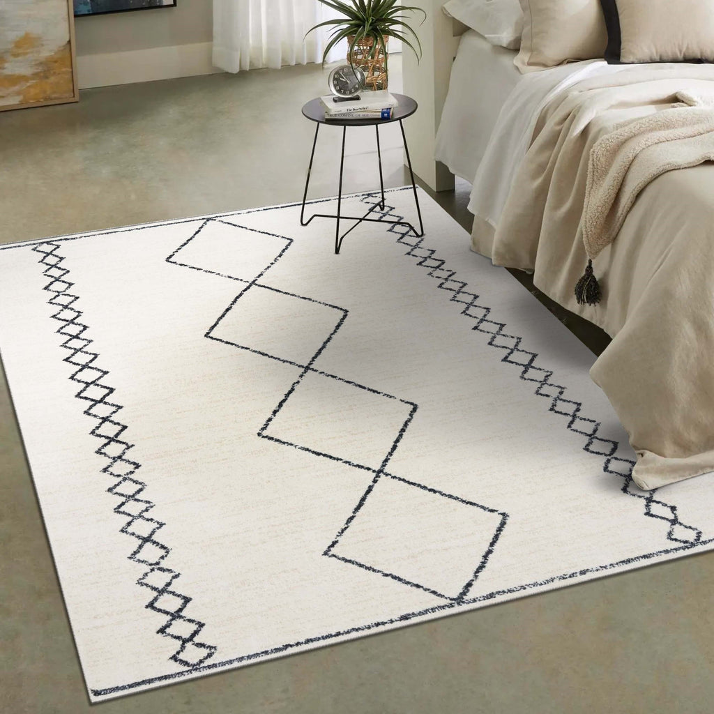 Boho Moroccan Geometric Area Rug - Modern Area Rugs by Luxe Weavers®