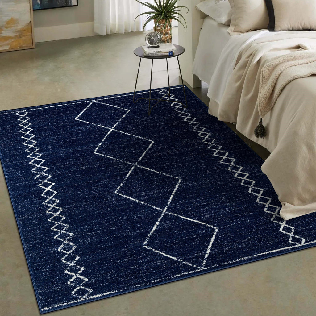 Boho Moroccan Geometric Area Rug - Modern Area Rugs by Luxe Weavers®