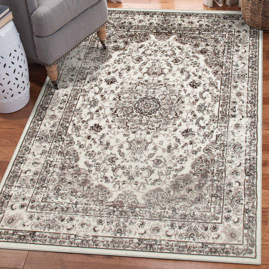 Victoria Distressed Oriental Area Rug 3212 - Modern Area Rugs by Luxe Weavers®