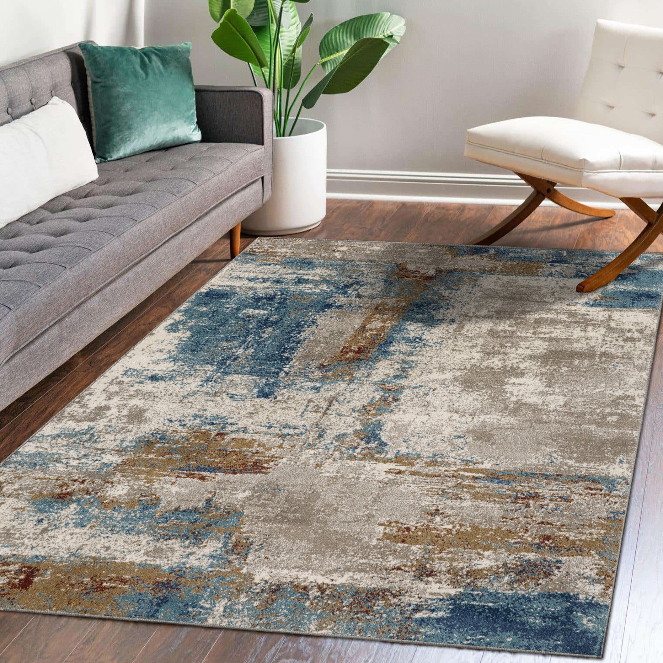 Austin Mini Rug Top Austin 5576 Abstract Area Rug | Luxe Weavers | Living Room Rugs