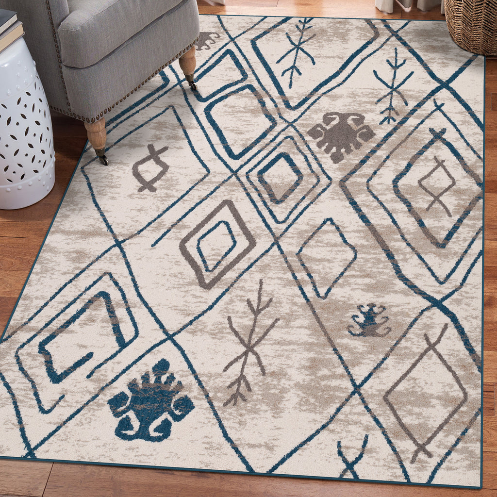 Incas 562 Moroccan Tribal Area Rug - Modern Area Rugs by Luxe Weavers®