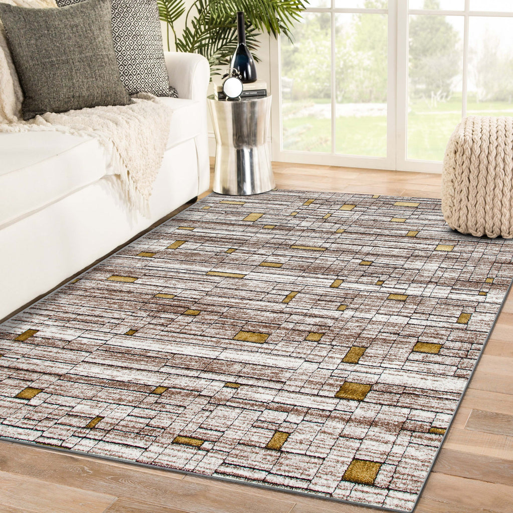 Trellis 6067 Abstract Area Rug - Modern Area Rugs by Luxe Weavers®