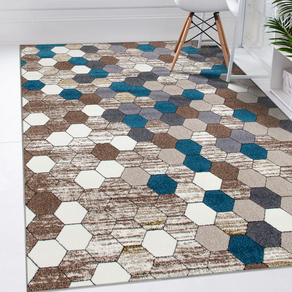 Trellis 6068 Abstract Area Rug - Modern Area Rugs by Luxe Weavers®